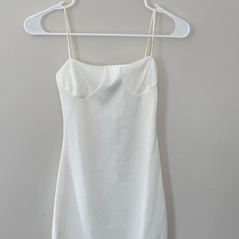 White mini dress
